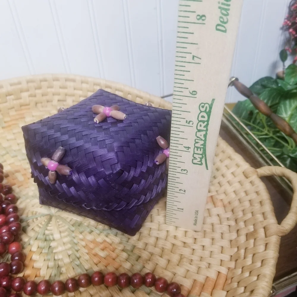 Boho Purple Square Box